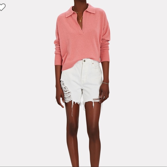 Intermix Brand 100% Cashmere Polo Sweater